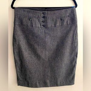 ✨2/$20✨Classic grey pencil skirt with buttons